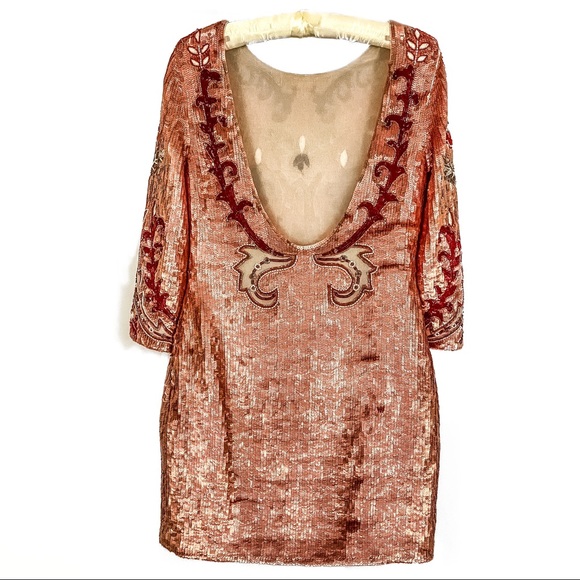 🌟Needle & Thread Tapestry Sequined Mini Dress - Picture 5 of 15